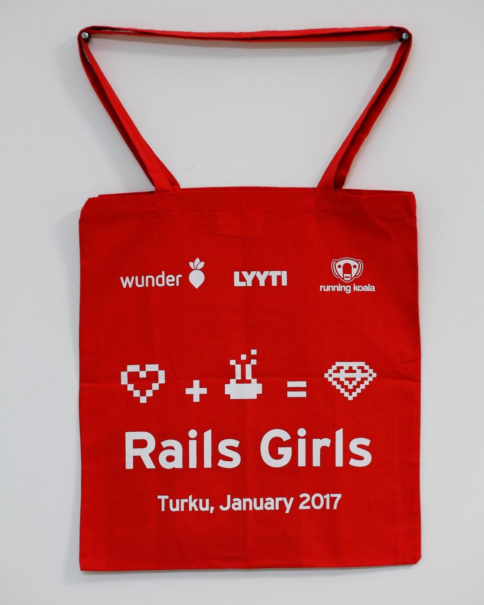 Canvas bag of Rails Girls event