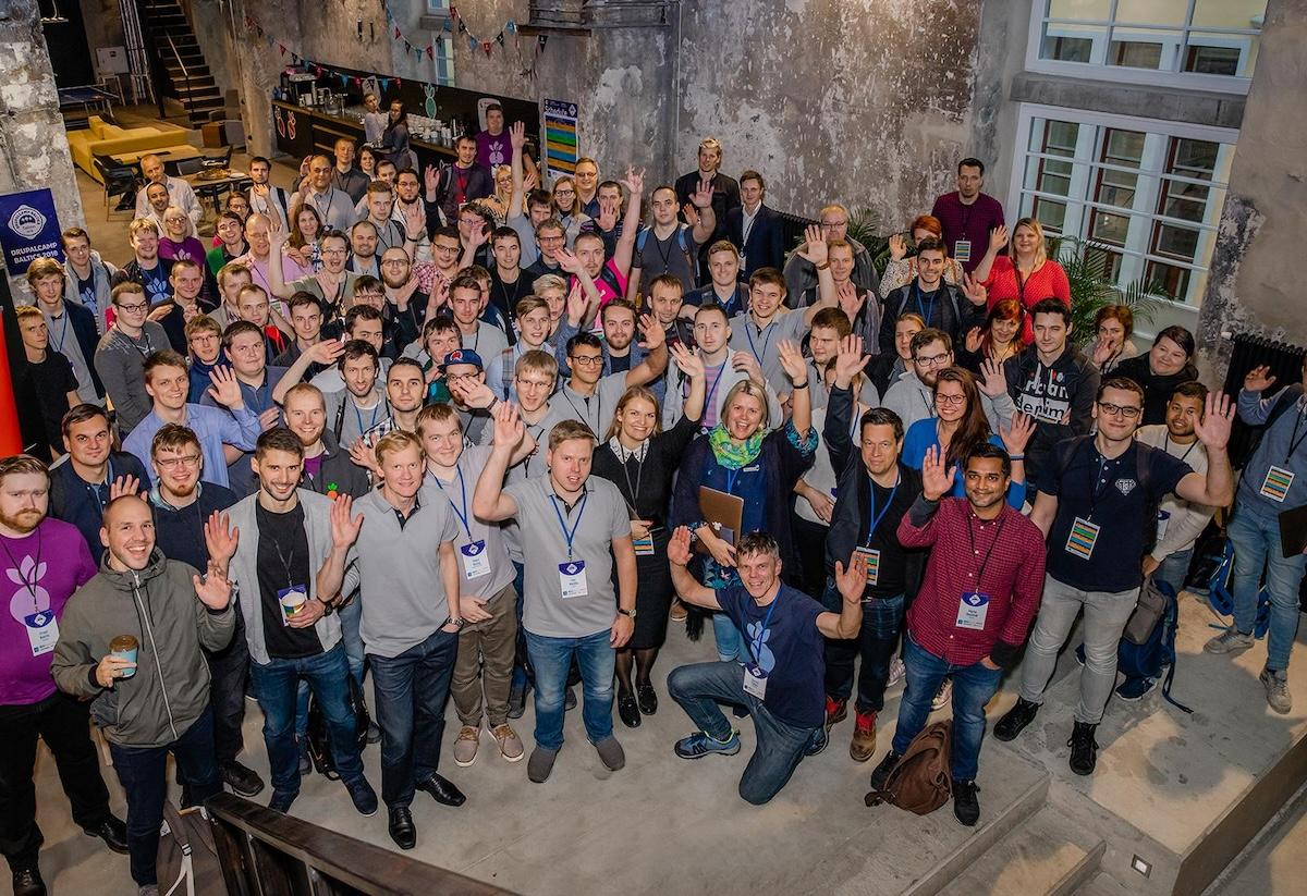 Group photo of Drupal developers
